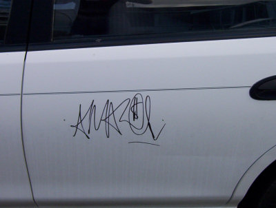 [Tagged car]